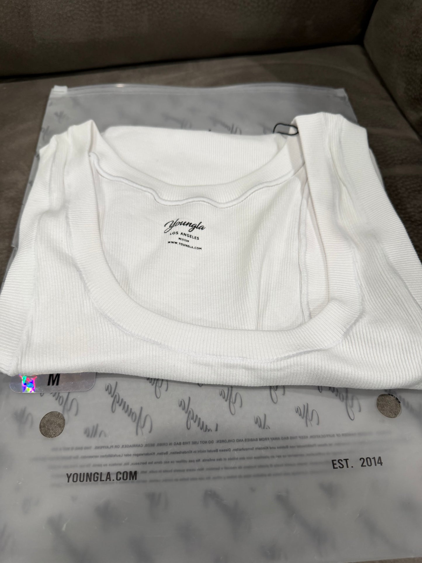 YoungLA White Tank Top (M)