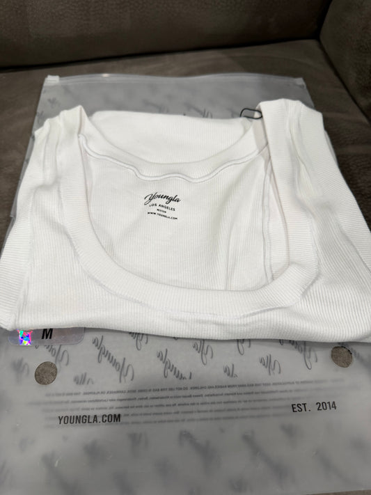YoungLA White Tank Top (M)