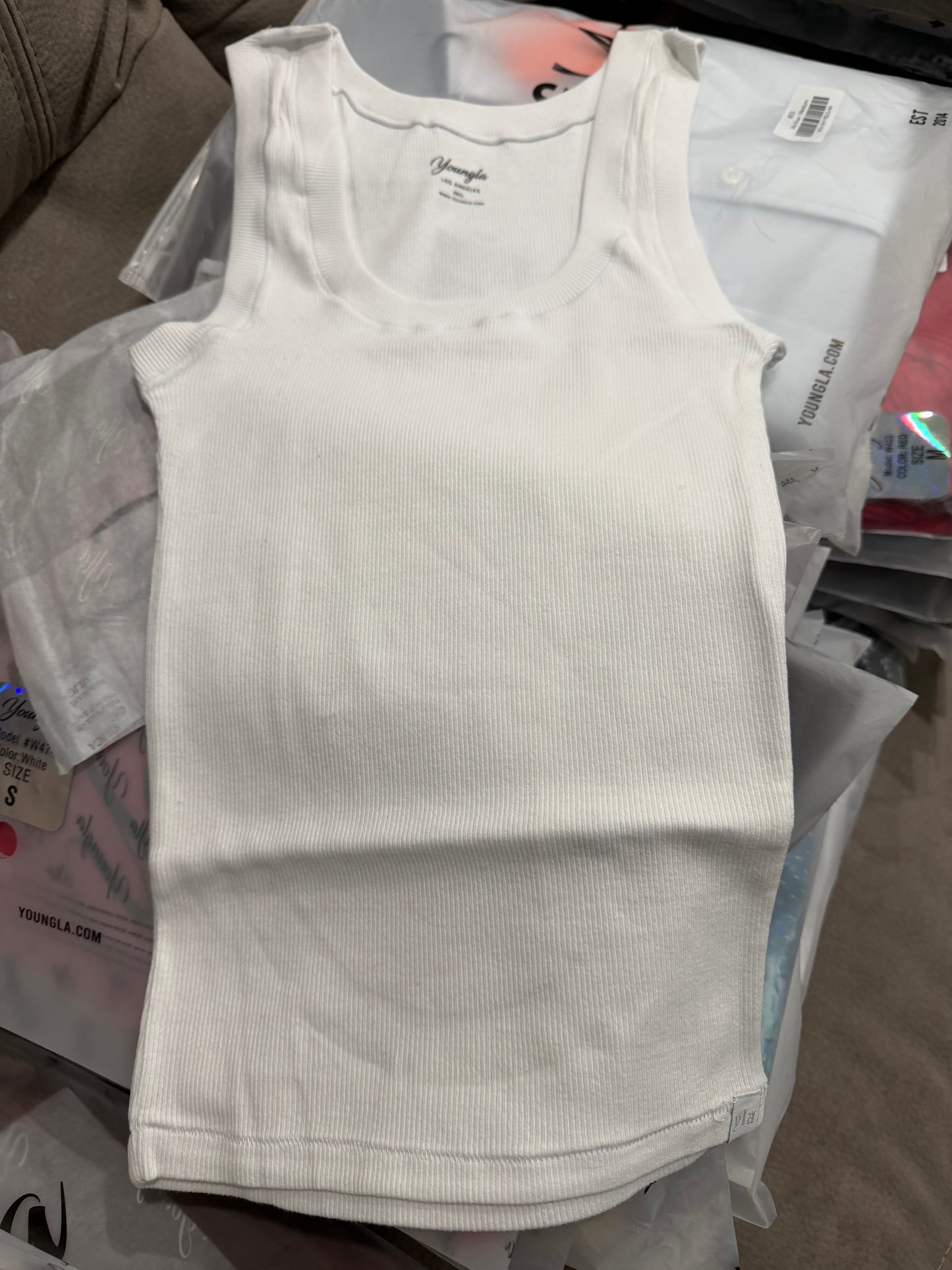 YoungLA White Tank Top (S)