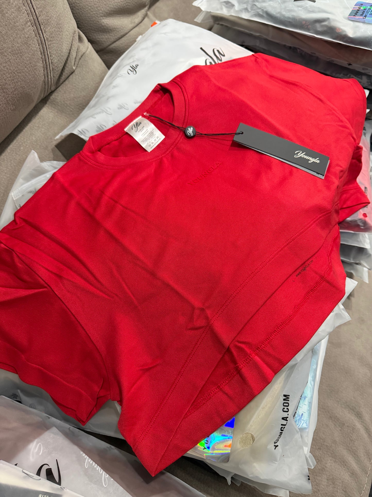 YoungLA Red Crop Top (S)
