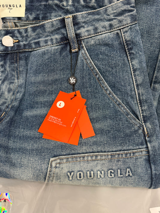 YoungLA Blue Wash Pants (L)