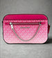 Michael Kors Dragon Fruit Ombré Crossbody – Large Zip Chain Shoulder Purse