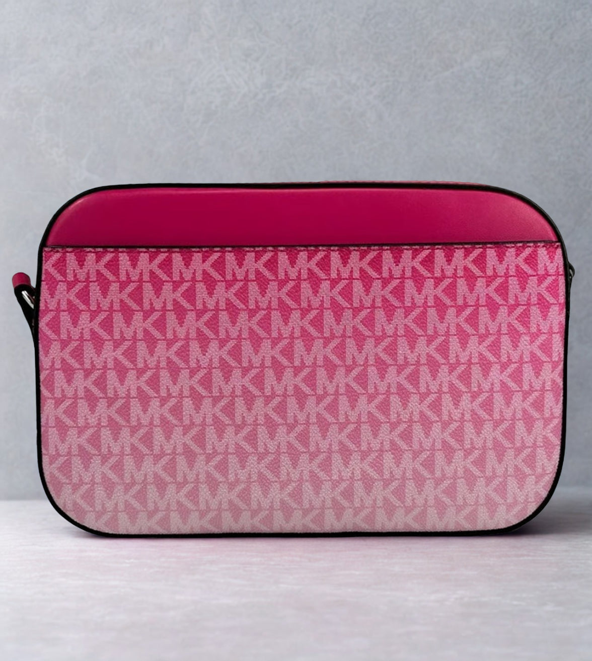 Michael Kors Dragon Fruit Ombré Crossbody – Large Zip Chain Shoulder Purse