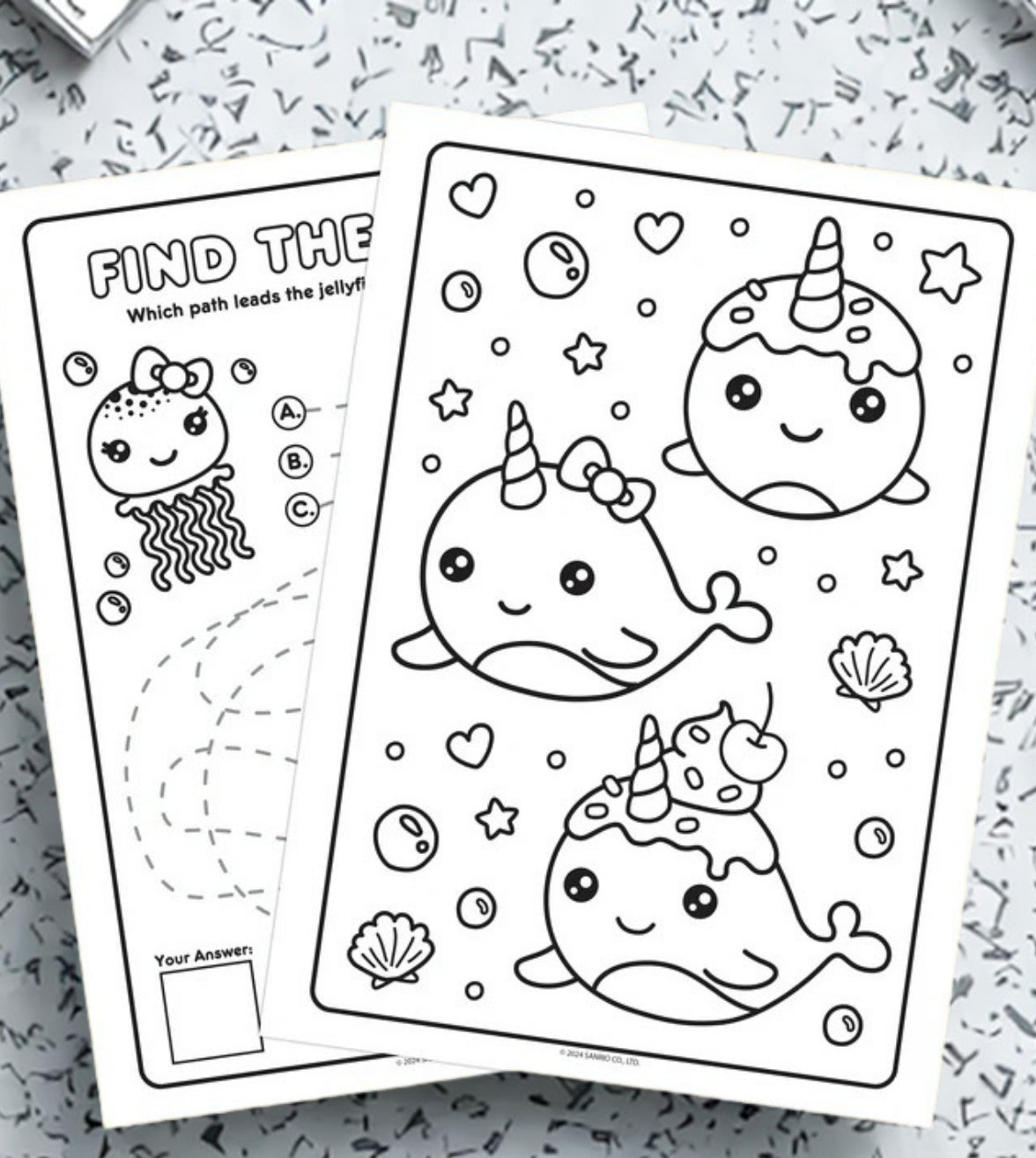 Hello Kitty 64-Page Coloring & Activity Book for Kids – Bendon Paperback Edition (FREE 24pk Crayons included)