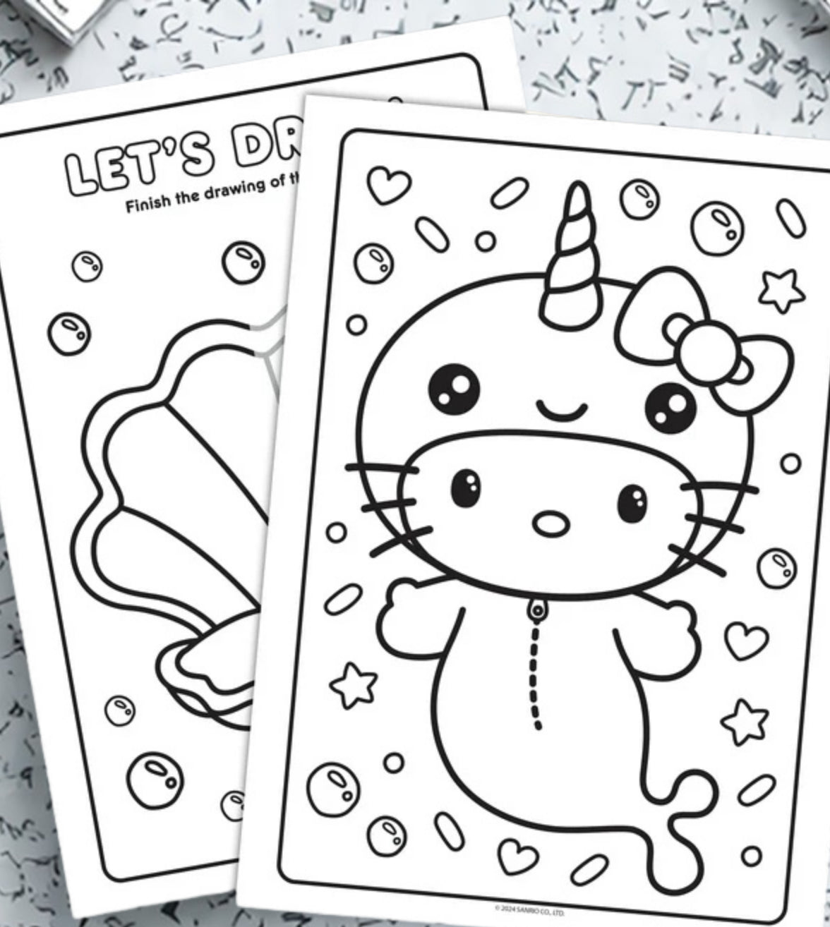 Hello Kitty 64-Page Coloring & Activity Book for Kids – Bendon Paperback Edition (FREE 24pk Crayons included)