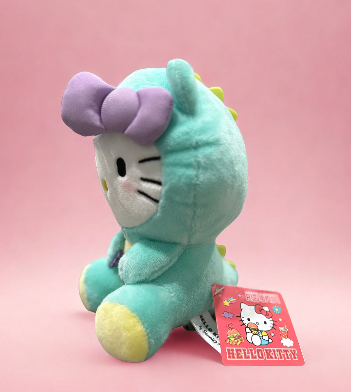 6.3 Inch Hello Kitty Costume Dinosaur Plush Toy Green (Round 1 Edition)