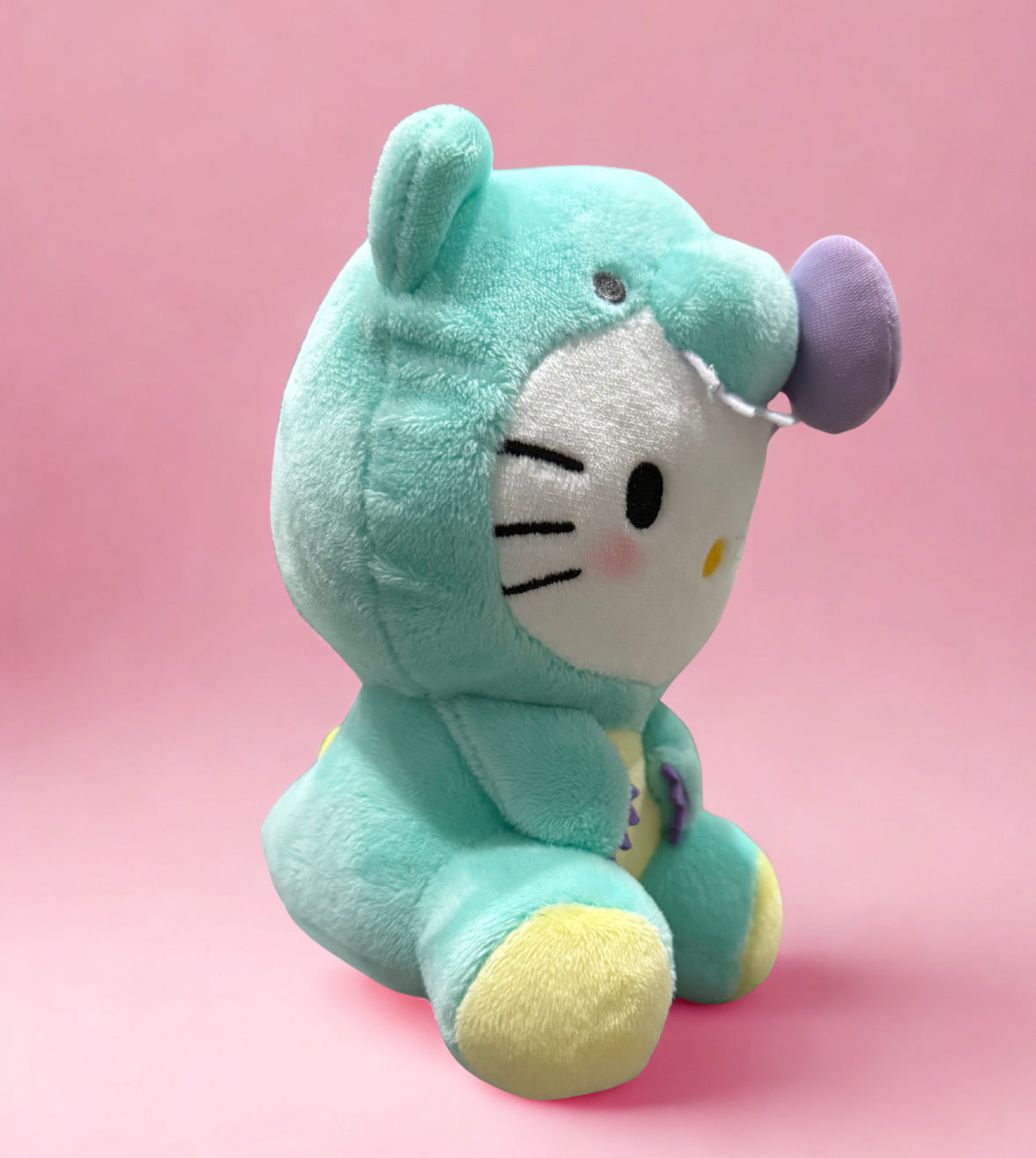 6.3 Inch Hello Kitty Costume Dinosaur Plush Toy Green (Round 1 Edition)